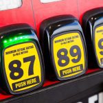 Gas station fuel pump octane