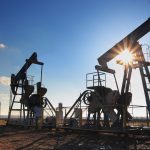 Oil derricks in daytime