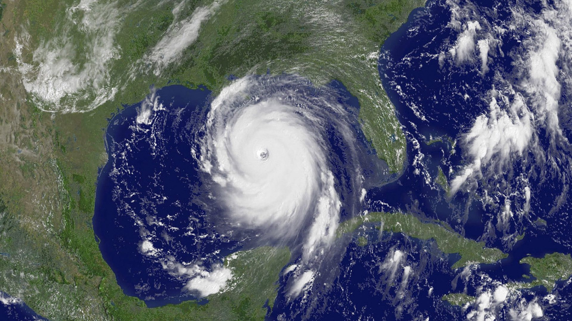 Hurricane in the Gulf of Mexico